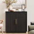 31.5" Sideboard Buffet Cabinet with Storage, Black