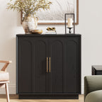 31.5" Sideboard Buffet Cabinet with Storage, Black
