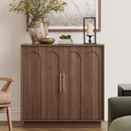 31.5" Sideboard Buffet Cabinet with Storage, Walnut