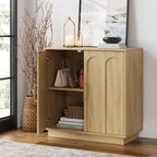 31.5" Sideboard Buffet Cabinet with Storage, OAK