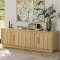67" Modern TV Stand for 75 Inch TV Living Room, OAK