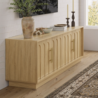 67" Modern TV Stand for 75 Inch TV Living Room, OAK